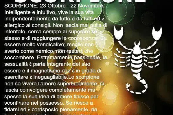 Oroscopo Scorpione: Cosa Riserva la Settimana di Ottobre 2023