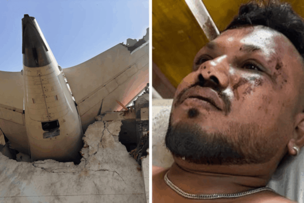 Un sopravvissuto aereo in India: Una storia di coraggio