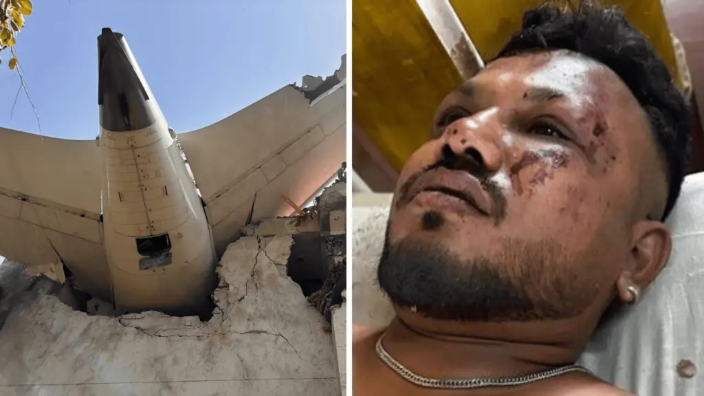 Un sopravvissuto aereo in India: Una storia di coraggio