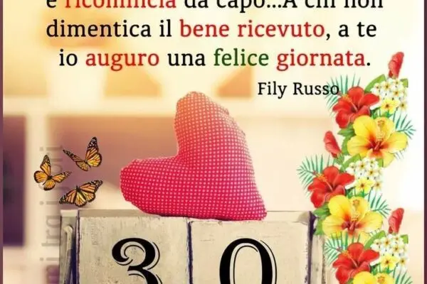 30 Luglio: Un Giorno Speciale per Dire Buongiorno