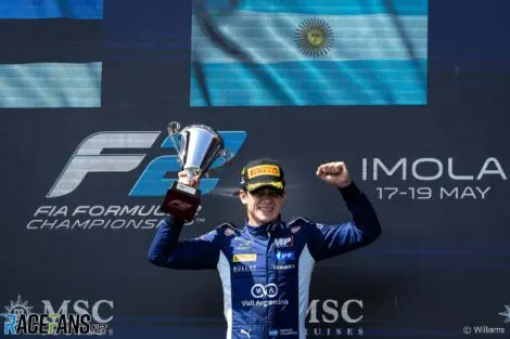 Franco Colapinto: dalla Formula 3 alla Formula 1