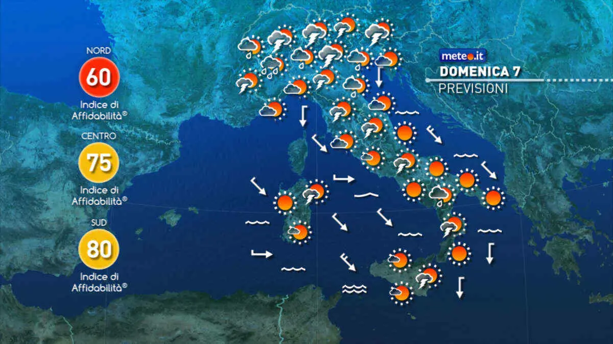Previsioni Temperature per Agosto 2023 in Italia