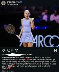 Potapova: Il talento in ascesa del tennis mondiale