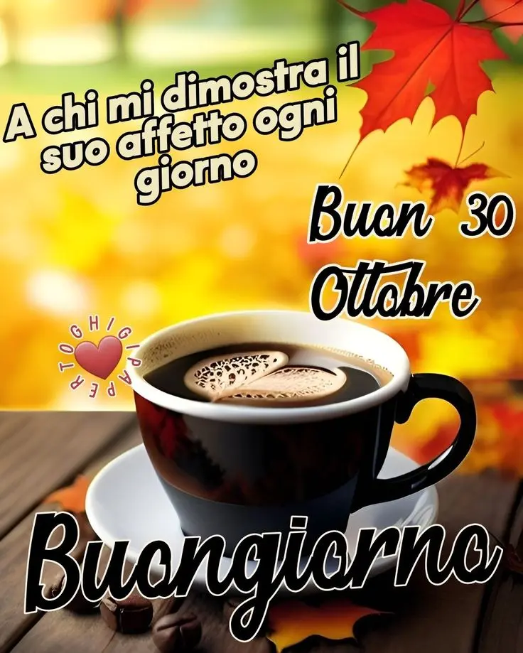 Buongiorno 30 ottobre: gli eventi e le novità di oggi
