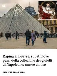 Rapina al Louvre: Un colpo clamoroso nel mondo dell’arte
