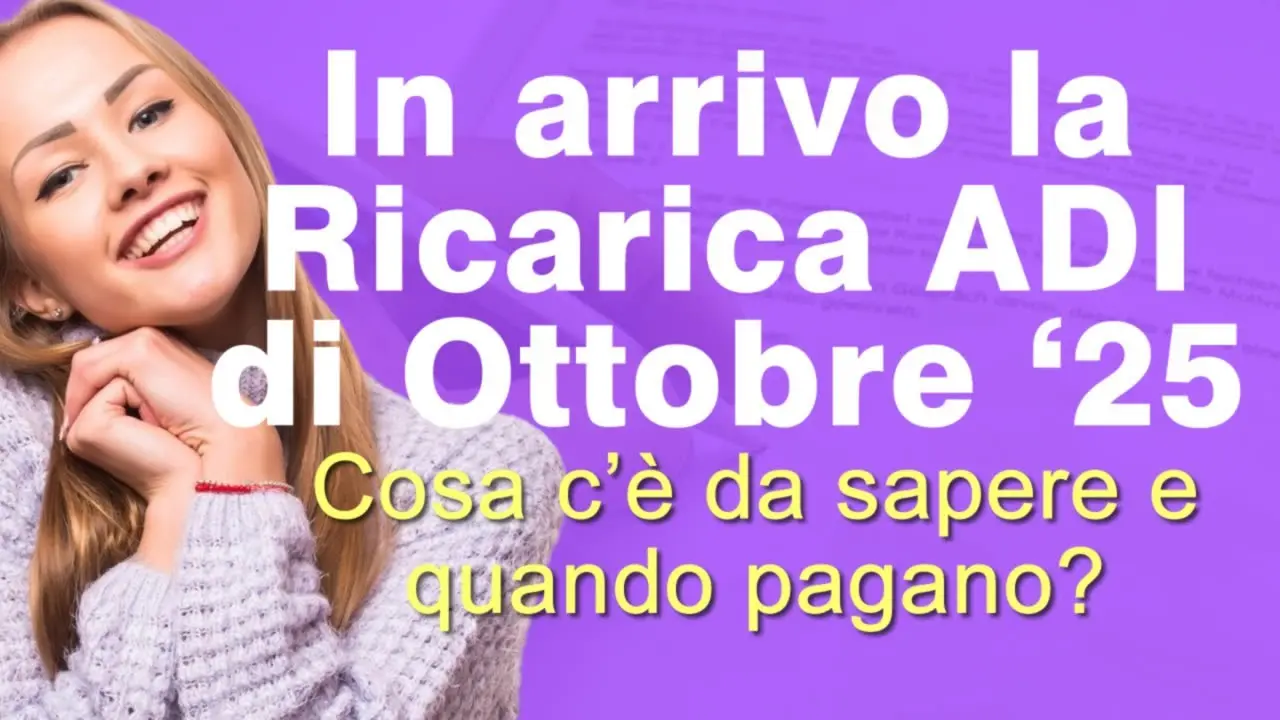 Ricarica Adi di Ottobre 2025: Cosa Aspettarci e Come Prepararsi