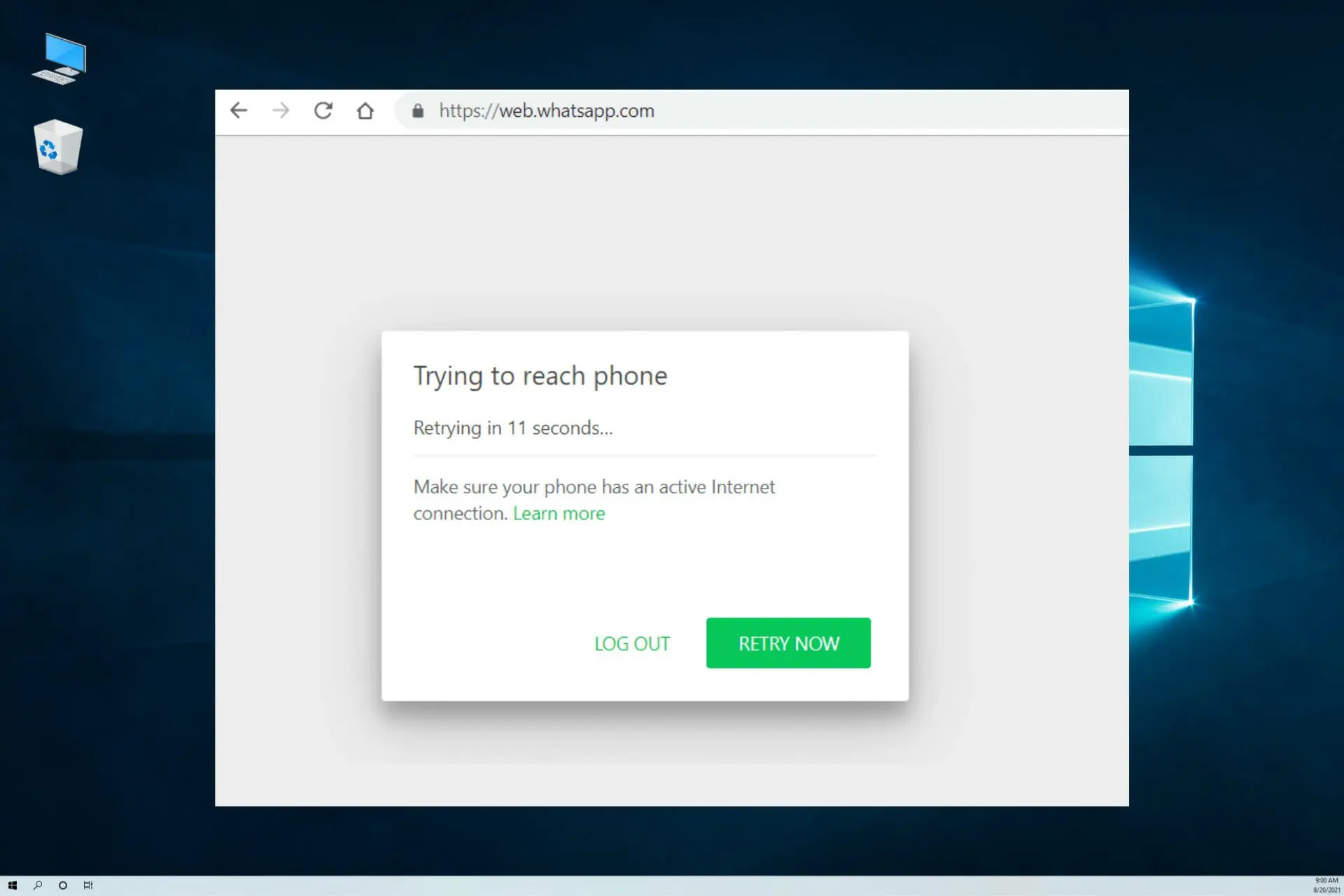 Perché WhatsApp Web non funziona e come risolvere il problema image 1
