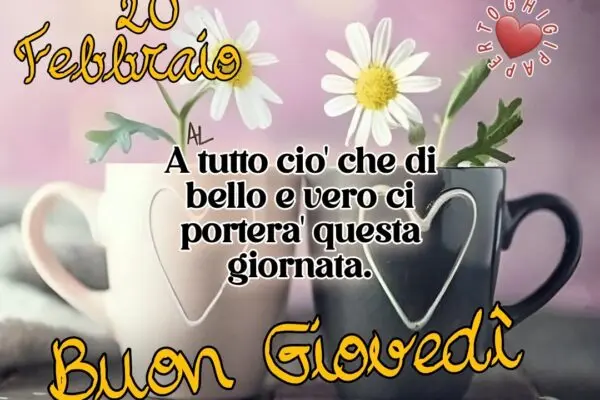 Buongiorno! Ecco cosa accade giovedì 12 febbraio 2026