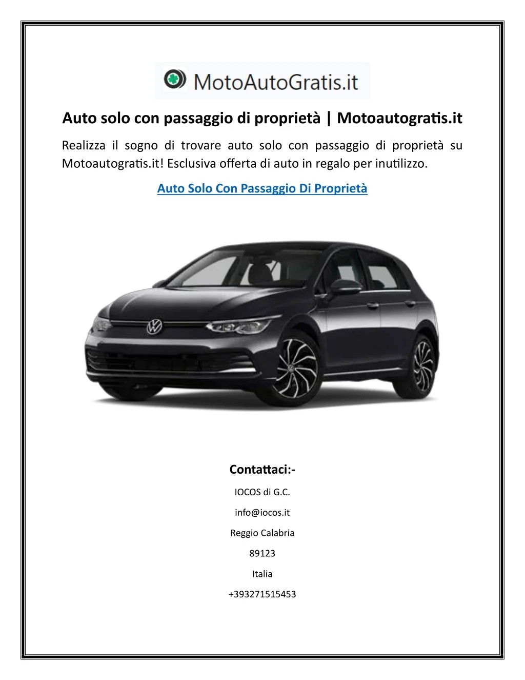 Passaggio di Proprietà Auto: Procedura e Importanza