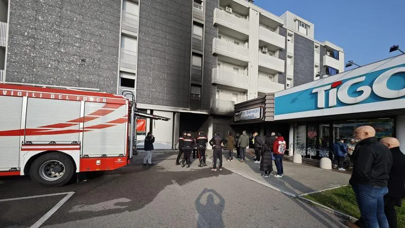 Cerea: Incendio a : rogo in un condominio di via Calcara