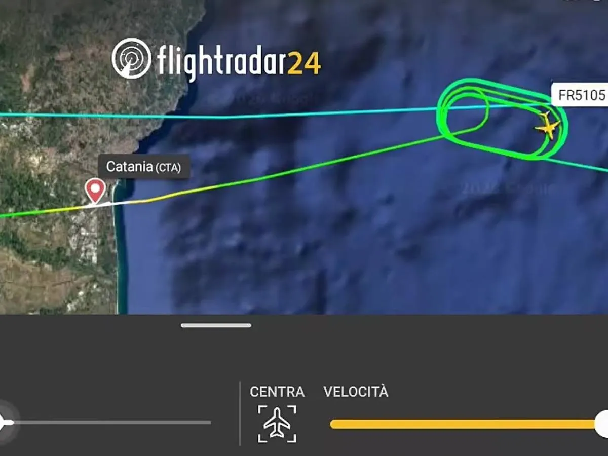 Catania: un volo Ryanair in difficoltà durante il decollo verso Atene?