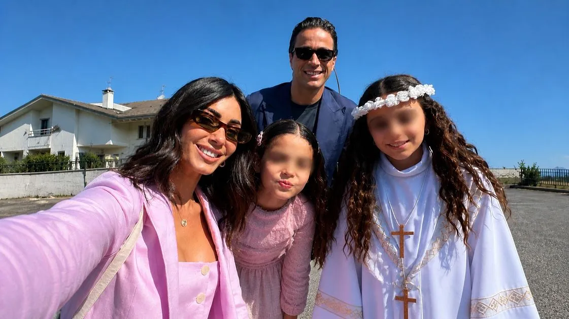Federica Nargi festeggia la prima Comunione di Sofia