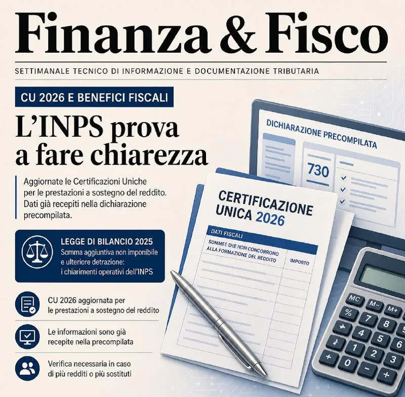 Inps certificazione unica: quali errori stanno compromettendo i bonus fiscali?