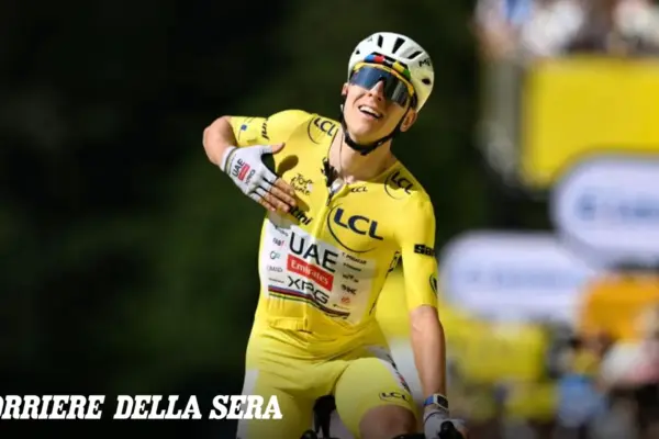 Tour de France: Pogacar vince la decima tappa a Le Lorian, consolidando la maglia gialla