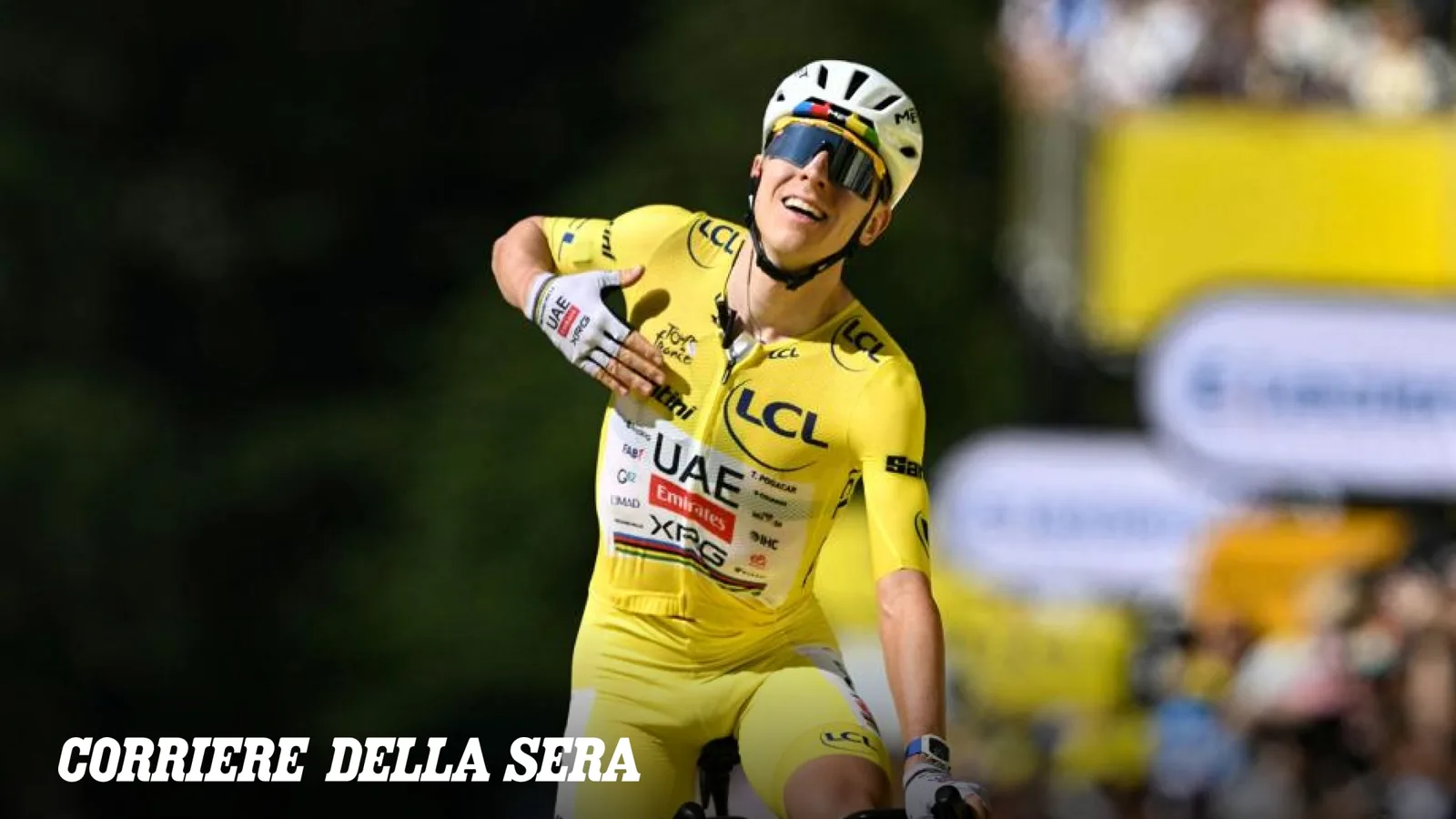 Tour de France: Pogacar vince la decima tappa a Le Lorian, consolidando la maglia gialla