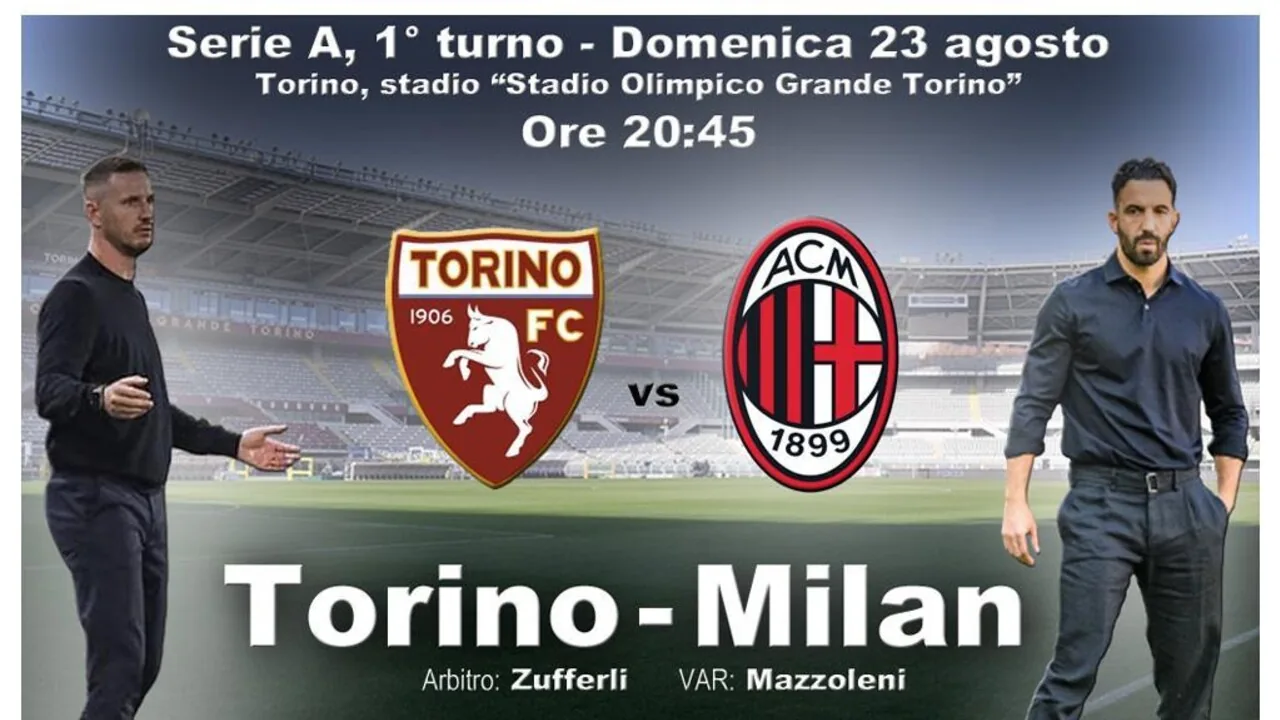 Torino-Milan: le formazioni ufficiali e le dichiarazioni pre-partita