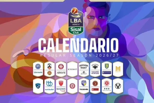Svelato il calendario della LBA Serie A SisalClub 2026/27