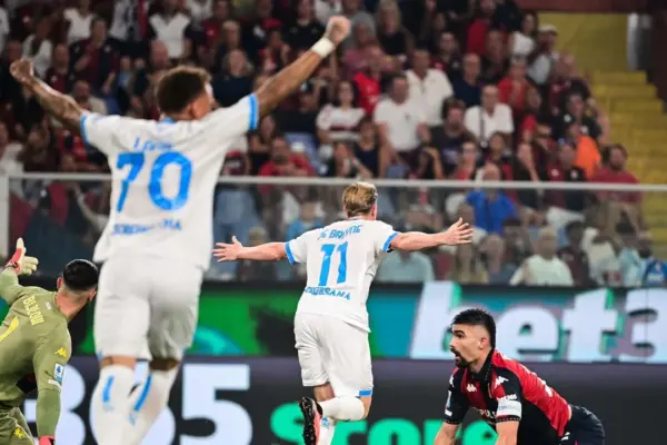 Napoli vince contro il Genoa, Allegri commenta il gol di De Bruyne image 1