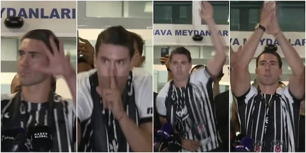 Vlahovic al Besiktas, accoglienza trionfale ad Istanbul e le prime foto con la nuova maglia