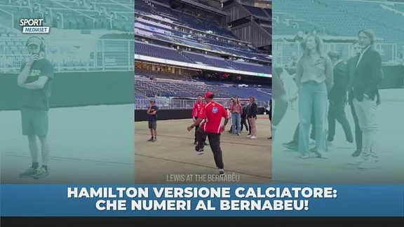 Hamilton show al Bernabeu!